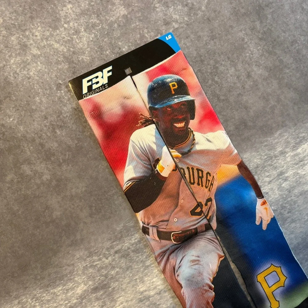 FBF Originals Andrew McCutchen‎ Pittsburgh Pirates MLB Crew Socks Mens Large New